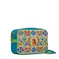 Sac Ammia Femme in Cuir ANGELICA BIANCA E TURCHESE - ANGELICA BIANCA E TURCHESE